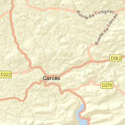 Carcès Street Map