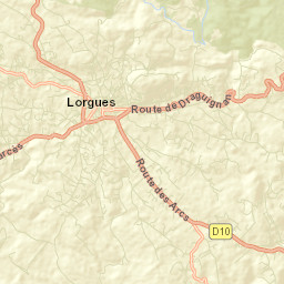 Lorgues Street Map