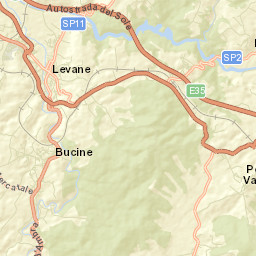 Pergine Valdarno Street Map