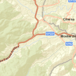 Monterchi Street Map