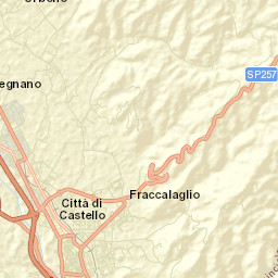 Città di Castello Street Map