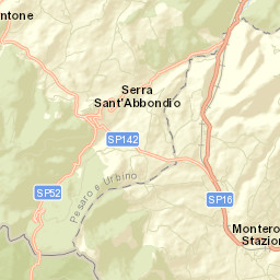 Serra Sant'Abbondio Street Map