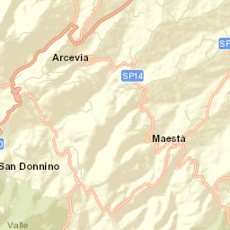 Arcevia Street Map