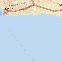 Grad Split Street Map