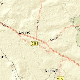 Lovreć Street Map