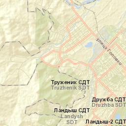 Kenzhe Street Map