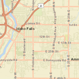 Idaho Falls Street Map