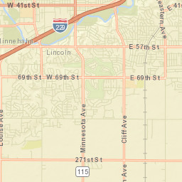 2800 West 90th Street, Sioux Falls, SD Street Map
