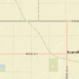 47501-48139 180th Ave Scarville IA Street Map
