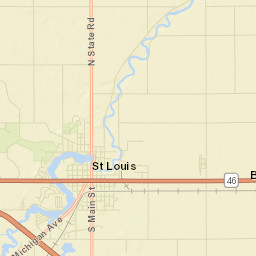 Saint Louis Street Map