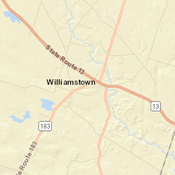 Williamstown New York Street Map