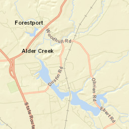 Woodhull New York Street Map