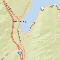 Lake George New York Street Map