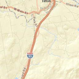 Tilton-Northfield Street Map