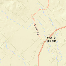 Lebanon Street Map