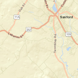 Sanford Street Map