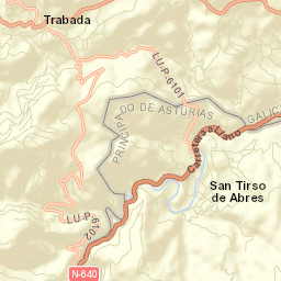 Trabada Street Map
