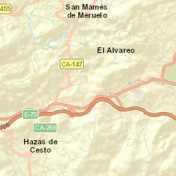 Hazas de Cesto Street Map