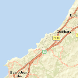 Guéthary Street Map