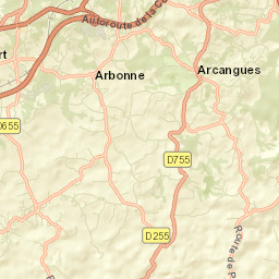 Arcangues Street Map