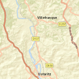 Ustaritz Street Map
