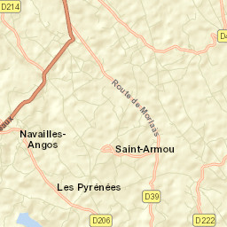 Navailles-Angos Street Map