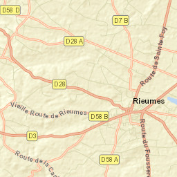 Rieumes Street Map