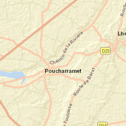Lherm Street Map