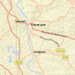 Venerque Street Map