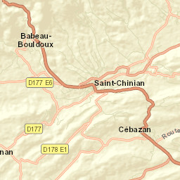 Saint-Chinian Street Map