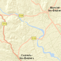 Murviel-lès-Béziers Street Map