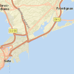 Sète Street Map