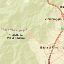 Badia al Pino Street Map