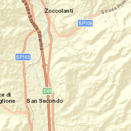 San Secondo Street Map