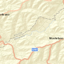 Montefano Street Map
