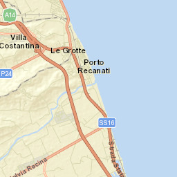 Porto Recanati Street Map