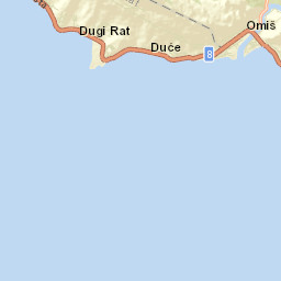 Duće Street Map