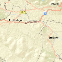 Imotski Street Map