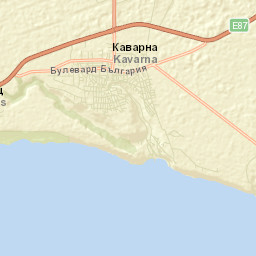Kavarna Street Map