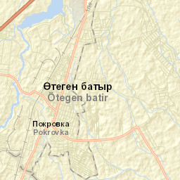 Otegen Batyra Street Map