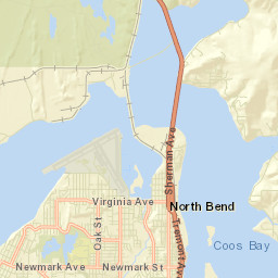 U.S. 101, North Bend, OR 97459, USA Street Map