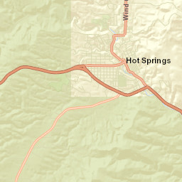 Hot Springs Street Map
