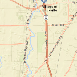 Saukville Street Map