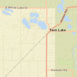Twin Lake Street Map