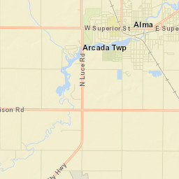 Alma Street Map