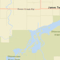 Saginaw County Street Map