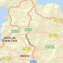 Oleiros Street Map