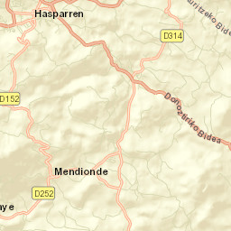 Hasparren Street Map