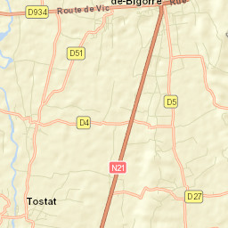 Rabastens-de-Bigorre Street Map