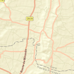 Trie-sur-Baïse Street Map